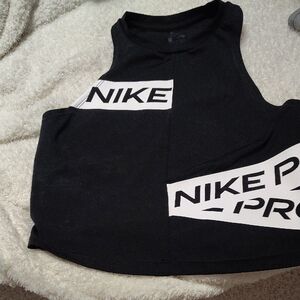Nike Black Sleeveless Crop Top
